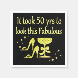 GOUD HET DUURDE 50 JAAR OM ER ZO FANTASTISCH UIT T SERVETTEN