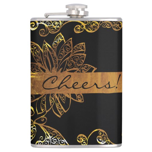 Goud Heupfles (Voorkant)