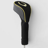 Goud Hoefijzer Golfheadcover (Schuin)