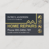 Goud Home Bouw Grenslandschap Visitekaartje (Voorkant)