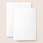 GOUD HONEY GAAT MET VLOEISTONIJN FOLIE KAARTEN (Met envelop)