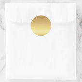 Goud horizontaal ronde sticker (Tas)