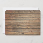 Goud hout gewei getrouwd met drie foto sjabloon (Achterkant)