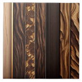 Goud Hout Moderne Kunst Lamperia Collectie Tegeltje (Voorkant)