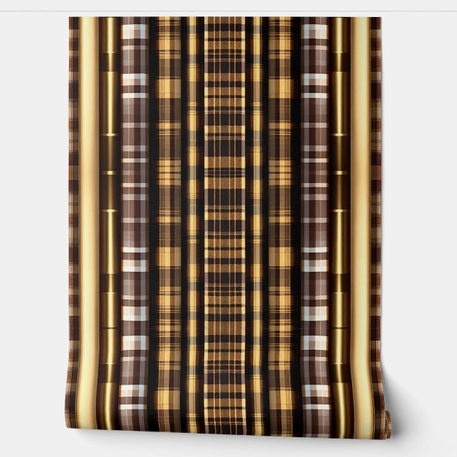 Goud Hout Trendy Art Lamperia Collectie Behang (Afrollen)