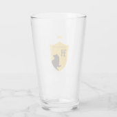 Goud HUFFLEPUFF™ met uitlijnde gekruiste uitsteeks Glas (Achterkant)