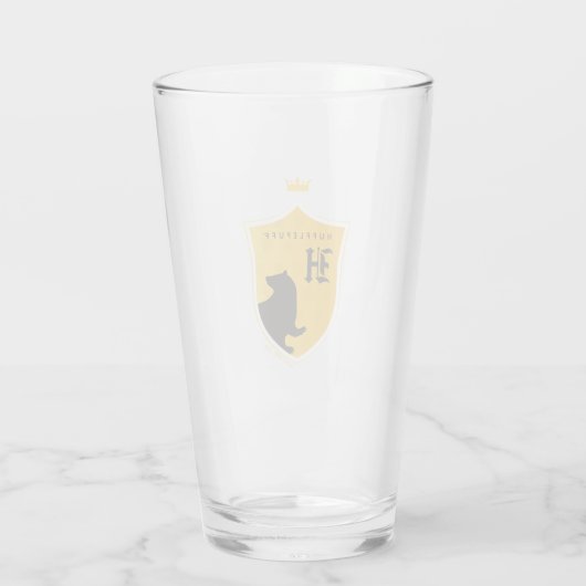Goud HUFFLEPUFF™ met uitlijnde gekruiste uitsteeks Glas (Achterkant)