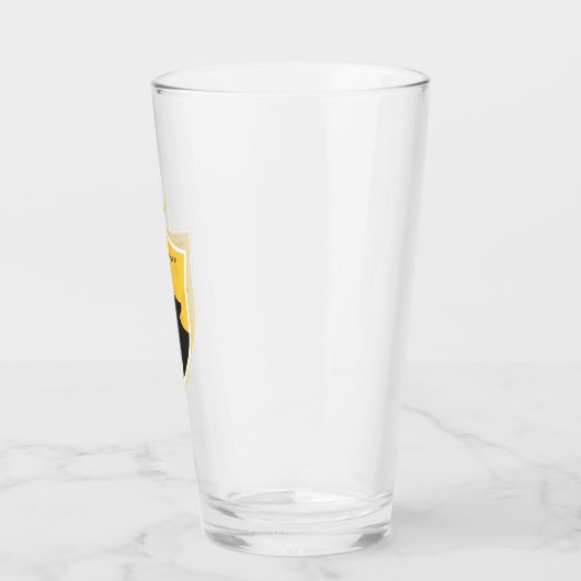 Goud HUFFLEPUFF™ met uitlijnde gekruiste uitsteeks Glas (Links)