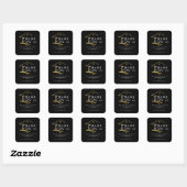 Goud Huis Vastgoed Verwijzing Bedankt Sticker (Vel)