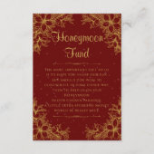 Goud  Huwelijksreis Fonds Informatiekaartje (Voorkant)