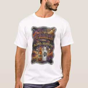Goud IK BEN EEN TOVENAAR IK LAAT ALCOHOL VERDWIJNE T-shirt