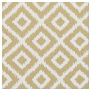 Goud Ikat Diamonds Stof