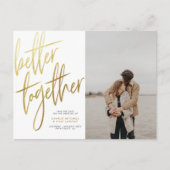 Goud in penseelvorm beter samen opslaan de foto Da Briefkaart (Voorkant)