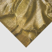  goud in reliëf Floral Motif White Glitter Tissuepapier (Detail)