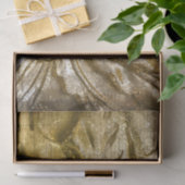  goud in reliëf Floral Motif White Glitter Tissuepapier (Geschenk)