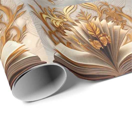 "Goud in studie" Cadeaupapier (Rol Hoek)