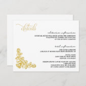  goud informatiekaartje (Voorkant / Achterkant)