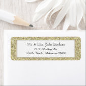 Goud ingelijst Custom Return Adres Label 2 (Insitu)