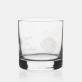 Goud ingelijste foto 1e Vaderdag Whisky Glas (Achterkant)