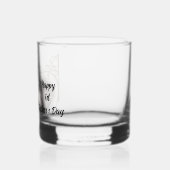 Goud ingelijste foto 1e Vaderdag Whisky Glas (Links)