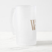 Goud Initiaal Matglas Bierpul (Voorkant links)