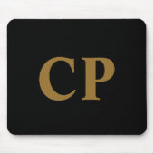 Goud Initiaal Muismat (Voorkant)