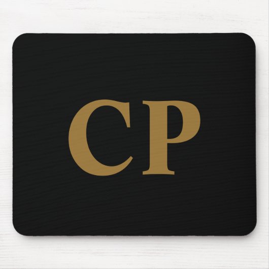 Goud Initiaal Muismat (Voorkant)