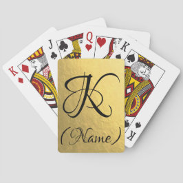 Goud Initiaal | Speekkaarten Pokerkaarten