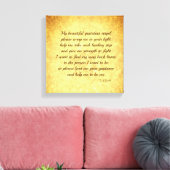 Goud inspirerend Engel herstel gedicht kunst Canvas Afdruk (Insitu (Woonkamer))