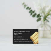 Goud-investeringsgoederen Visitekaartje (Staand voorkant)