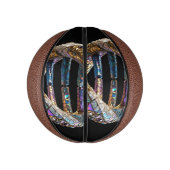 Goud & Iriserende Parel Luxe Wetenschappelijk Ontw Basketbal (Verticaal)
