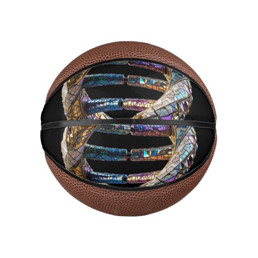 Goud & Iriserende Parel Luxe Wetenschappelijk Ontw Basketbal (Voorkant)