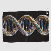 Goud & Iriserende Parel Luxe Wetenschappelijk Ontw Golfhanddoek (Horizontaal)