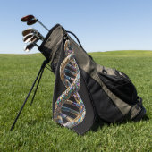 Goud & Iriserende Parel Luxe Wetenschappelijk Ontw Golfhanddoek (Groen)