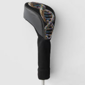 Goud & Iriserende Parel Luxe Wetenschappelijk Ontw Golfheadcover (Schuin)