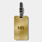 Goud-israëlische textuur weergeven bagagelabel (Voorkant verticaal)