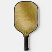 Goud-israëlische textuur weergeven pickleball paddle (Voorkant)