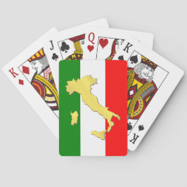 Goud Italië Kaart Italiaanse vlag