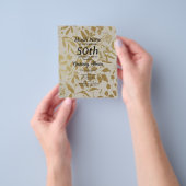 Goud Ivoor Botanische 50e Verjaardag 2.0 Flyer (Hand)