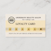 Goud Ivoor Chic Loyalty Visitekaartje (Voorkant)