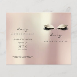 Goud Ivoor Glitter Make-up Ogen Lash Prijzen Bijsl Flyer