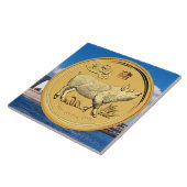GOUD JAAR VAN DE PIG-MUNTEN TEGELTJE (Zijkant)