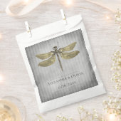 Goud Jeweled Dragonfly Bruiloft Bedankzakje (Geknipt)