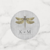 Goud Jeweled Dragonfly Bruiloft Confetti (Kleine voorkant)