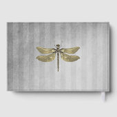Goud Jeweled Dragonfly Bruiloft Gastenboek (Achterkant)