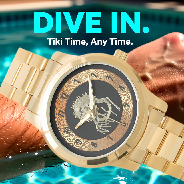 Goud Jezus kijkt op naar god en glimpte helder Horloge (Creator heeft geüpload)