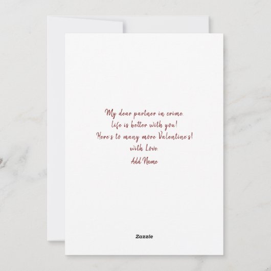 Goud, jij zet mijn ziel in vuur en vlam Valentijns Feestdagenkaart (Achterkant)