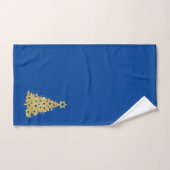 Goud joods kerstkeukenpakket bad handdoek (Handdoek)