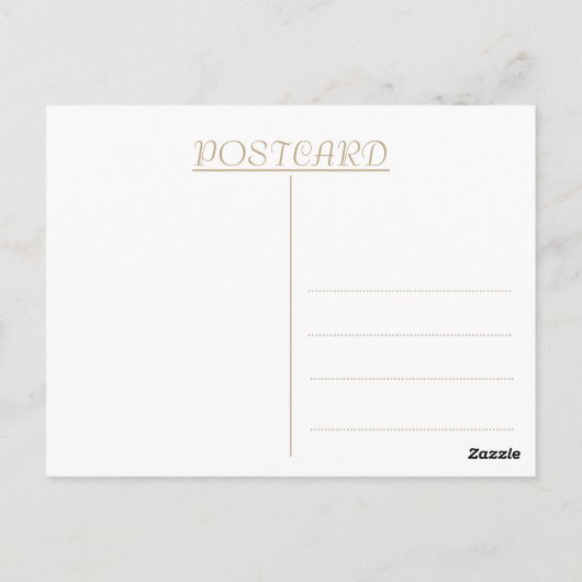 Goud Jubileum Dank u Briefkaart (Achterkant)