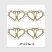 Goud Jubileum Hart Sticker (Vel)